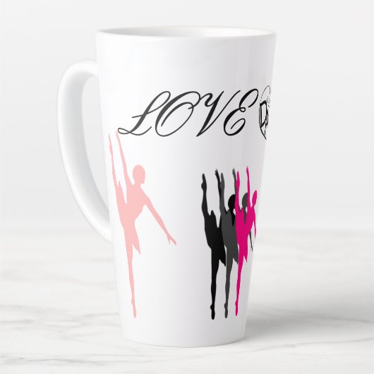 Tasse Latte Collection Dame Élégance (Angle gauche)