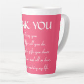 Tasse Latte Collection de cadeaux de foi (Angle droit)