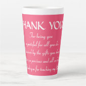 Tasse Latte Collection de cadeaux de foi (Devant)