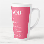 Tasse Latte Collection de cadeaux de foi (Droite)