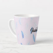 Tasse Latte Collection de luxe de plumes bohème tendance (Angle gauche)