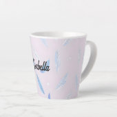 Tasse Latte Collection de luxe de plumes bohème tendance (Angle droit)