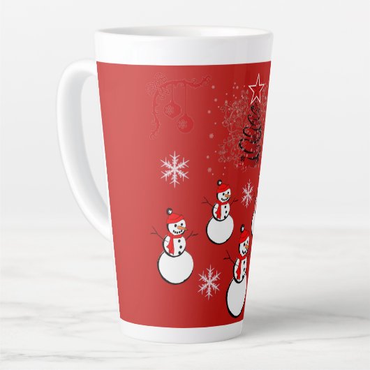 Tasse Latte Collection de Noël Suzanne Elizabeth (Angle gauche)