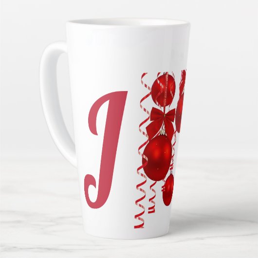 Tasse Latte Collection de Noël Suzanne Elizabeth (Angle gauche)