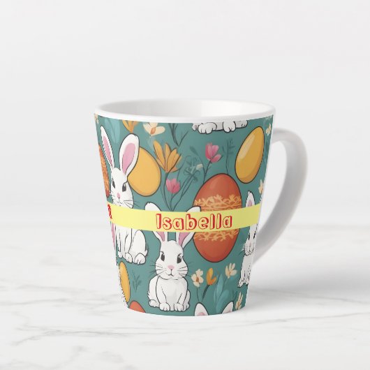 Tasse Latte Collection de Pâques Bunny tendance (Angle droit)