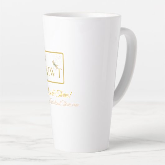 Tasse Latte Collection d'or HWT élégant et inspirant (Angle droit)