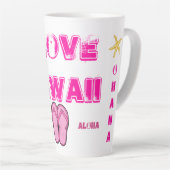 Tasse Latte Collection Hawaii Aloha (Angle droit)