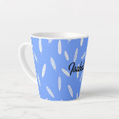 Tasse Latte Collection Luxe Boho Modern Feathers (Angle gauche)