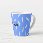 Tasse Latte Collection Luxe Boho Modern Feathers (Angle droit)