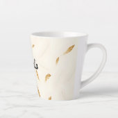 Tasse Latte Collection Luxe Moderne Boho Feathers (Droite)