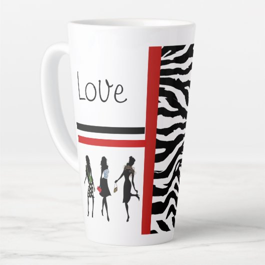 TASSE LATTE COLLECTION REINE DU SHOPPING (Angle gauche)