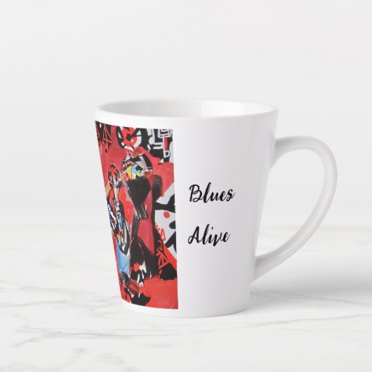 Tasse Latte Collector Garder Le Blues En Fouet En Fouet (Droite)
