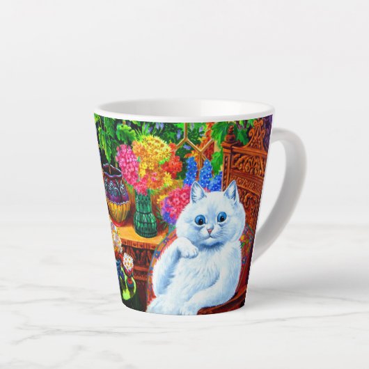 Tasse Latte Collège Félin Maître (Angle droit)