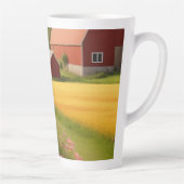 Tasse Latte Collie frontalier à la ferme (Droite)