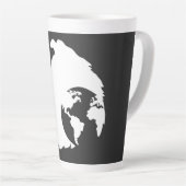 Tasse Latte ColliesWithoutBorders logo blanc (Angle droit)