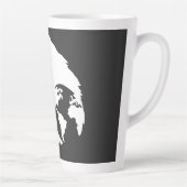 Tasse Latte ColliesWithoutBorders logo blanc (Droite)
