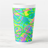 Tasse Latte Color My Dreams Scribble Motif Expressive Artsy (Devant)