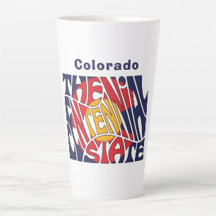 Tasse Latte Colorado Surnom Word Art