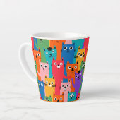 Tasse Latte Colorful cats (Angle gauche)