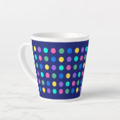 Tasse Latte Colorful Geometric Dots Drinkware Design - (Angle gauche)