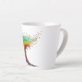 Tasse Latte Colorful Geometric Wave Coffee Cup (Angle droit)