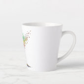 Tasse Latte Colorful Geometric Wave Coffee Cup (Droite)