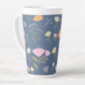 Tasse Latte Colourful meadow on blue (Angle gauche)