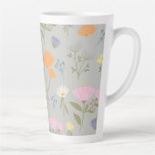 Tasse Latte Colourful meadow on grey (Droite)