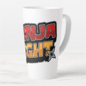 TASSE LATTE COMBAT DE NINJA (Angle droit)