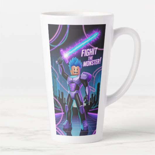 Tasse Latte Combattez le monstre (Droite)