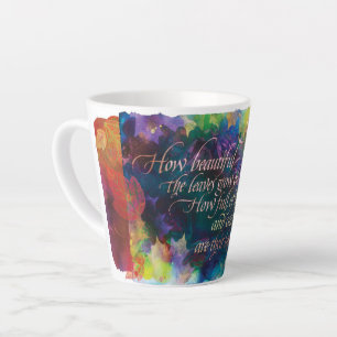 Tasse Latte Combien les feuilles sont belles,