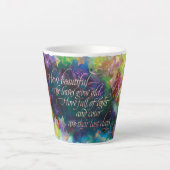 Tasse Latte Combien les feuilles sont belles, (Devant)