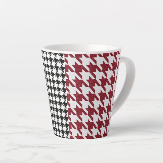 Tasse Latte Combo Houndstooth (Angle droit)