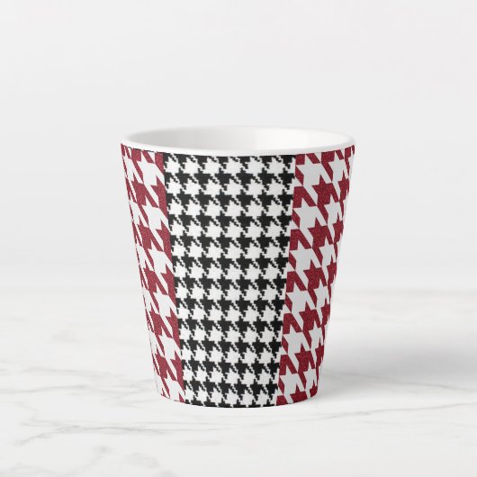 Tasse Latte Combo Houndstooth (Devant)