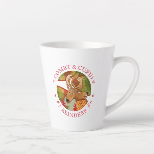 Tasse Latte COMET CUPID REINDEER LatMug (Droite)