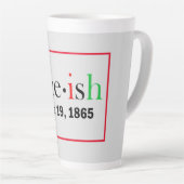 Tasse Latte Commémoration du 11 juin (Angle droit)