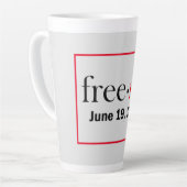 Tasse Latte Commémoration du 11 juin (Angle gauche)