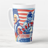 Tasse Latte Commemorative 1776-2026 USA Semiquincentennial (Angle gauche)