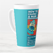 Tasse Latte Comment changer un homme (Angle gauche)