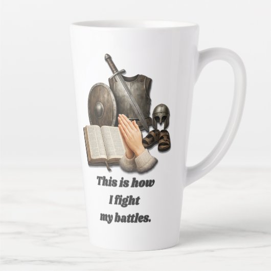 Tasse Latte Comment je mène mes batailles (Droite)