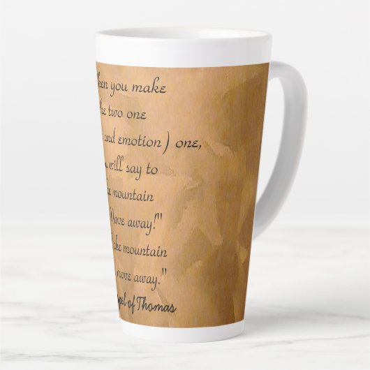 Tasse Latte Comment Prier Évangile De Thomas (Angle droit)