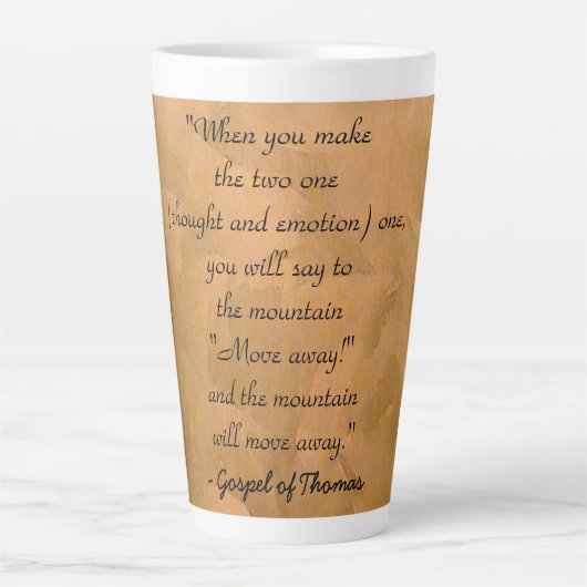 Tasse Latte Comment prier l'Évangile de Thomas (Devant)