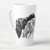 Tasse Latte Compagnons d'automne dans l'ombre (Angle gauche)