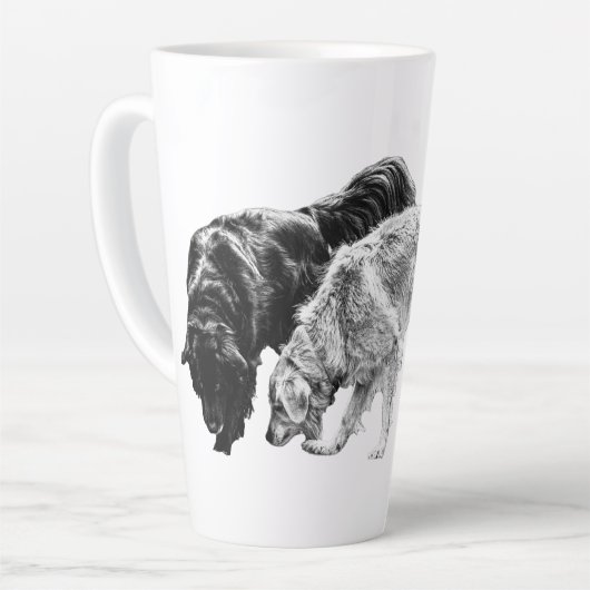 Tasse Latte Compagnons d'automne dans l'ombre (Angle gauche)