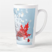 Tasse Latte Composition Fleur d'Hiver (Droite)