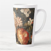 Tasse Latte Composition florale vintage vibrante (Droite)