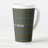 Tasse Latte Comté de Kerr Tartan (Angle droit)