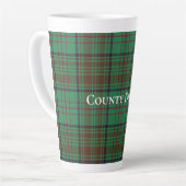 Tasse Latte Comté d'Irlande Dublin Tartan (Angle gauche)