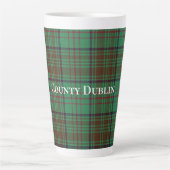 Tasse Latte Comté d'Irlande Dublin Tartan (Devant)