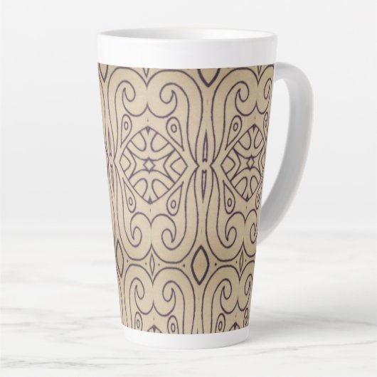 Tasse Latte Conception abstraite Recoleta (Angle droit)